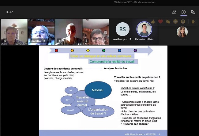 webinaire sante securite au travail ergonomie prevention accidents