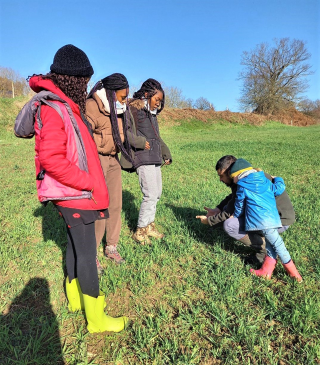 Gwendoline, Niclette et Diossy étudiantes ferme agriculture