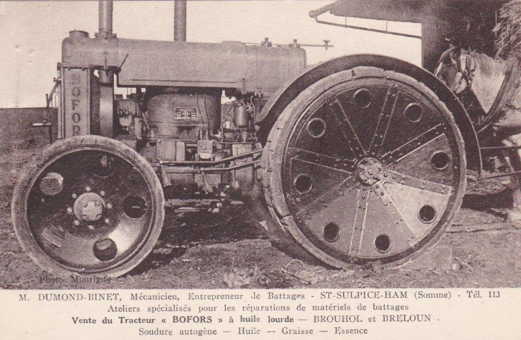 agriculture tracteur Bofors moissons battage