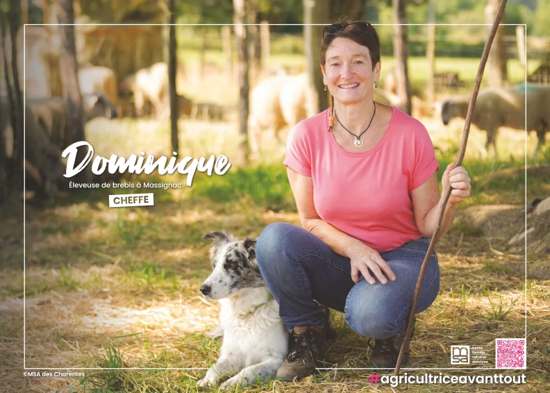 Dominique, éleveuse de brebis à Massignac, Agricultrices avant tout