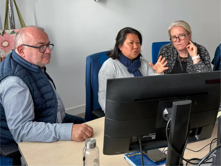 Visite service précarité délégués MSA Armorique protection sociale
