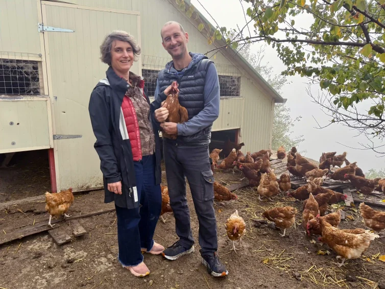 Agnès et Renaud Papone agriculteurs Puget-Théniers sentinelles